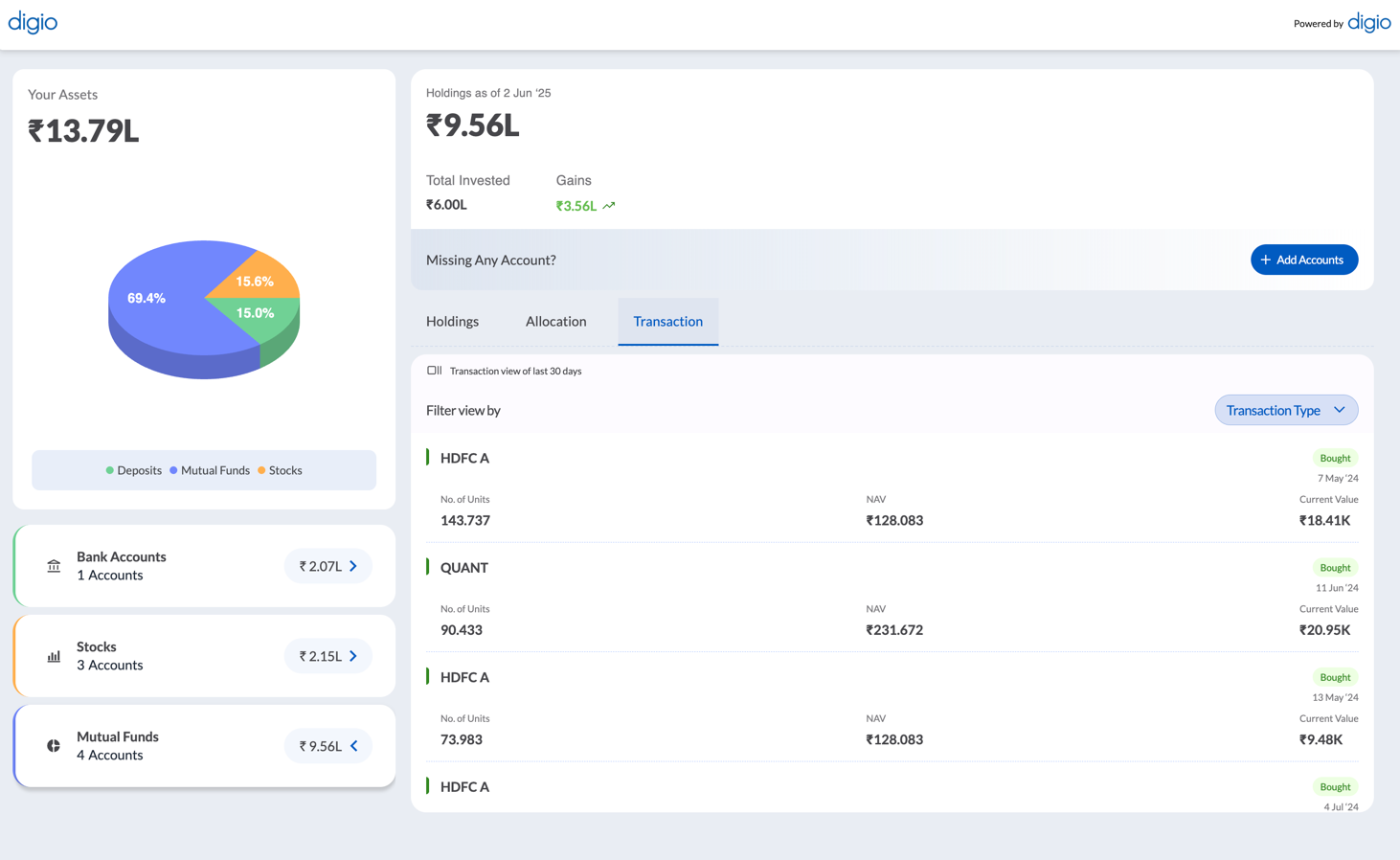 Mutual Fund Transactions